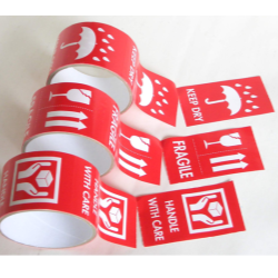 Caution / Warning used Roll Stick Printed Adhesive Tape